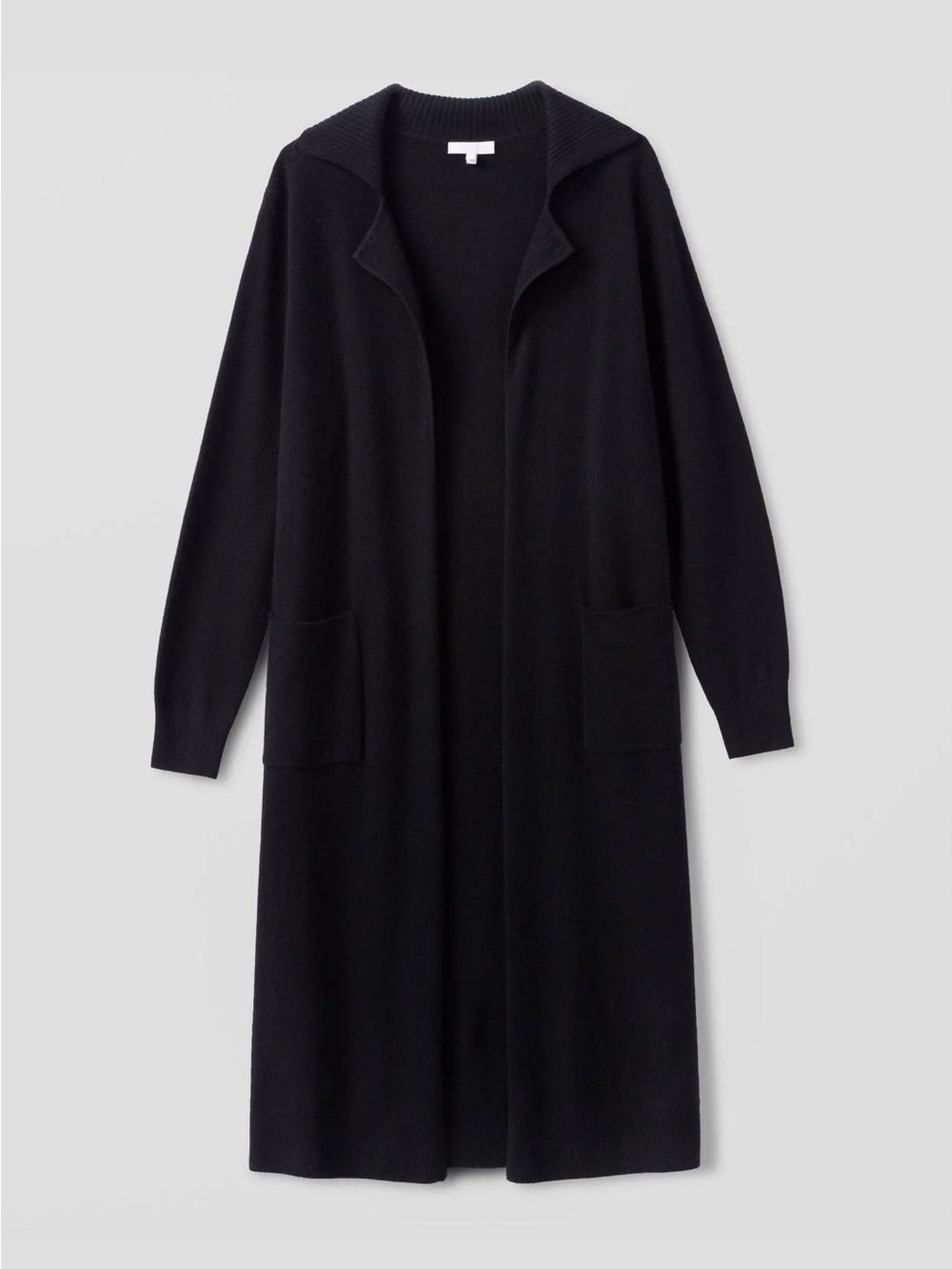 NWT Naked Cashmere Haydie longline cashmere cardigan in black, size small
